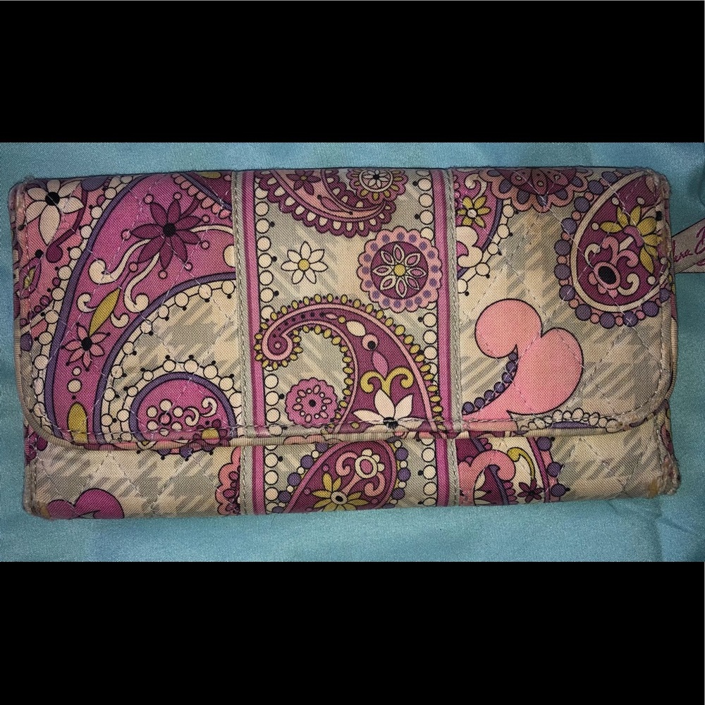 Vera Bradley Paisley print full size wallet